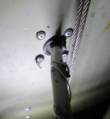 The Drain 'Unwrapped' Showing Proximity to Flying Control Cables (Credit: via NTSB)