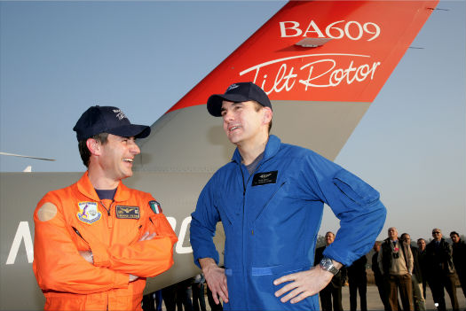 Test Pilots Pietro Venanzi and Herb Moran (Credit: Leonardo)