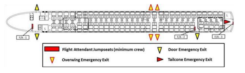 MD-88 Interior (Credit: NTSB) 