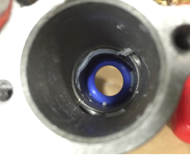 Grease Contamination in Bore of Valve Body (Credit: NTSB)
