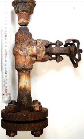 Heavily Corroded Valve and Pipework (Credit: Statoil)