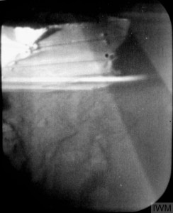 Fuselage Wreckage Filmed with Admiralty Research Laboratory Pye TV System from RFS Sea Salvor off Elba (Credit: IWM (A 32858))