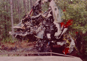 Wreckage of ASA EMB-120 N270AS  Being Lifted (Credit: NTSB)