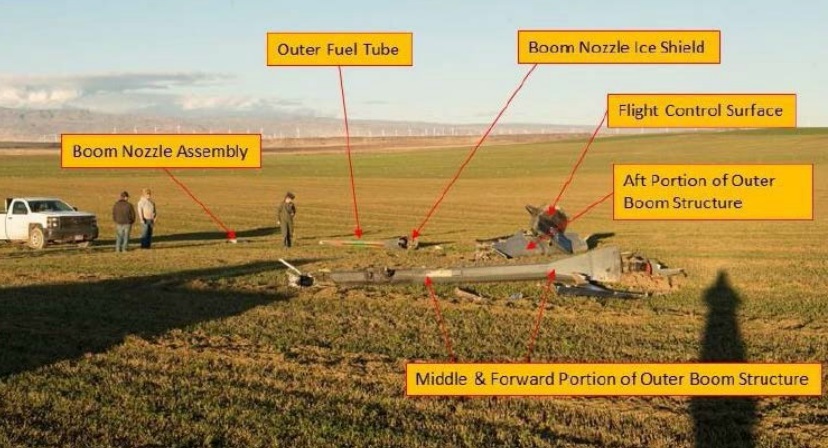 KC-10 Boom Wreckage (Credit: AAIB)