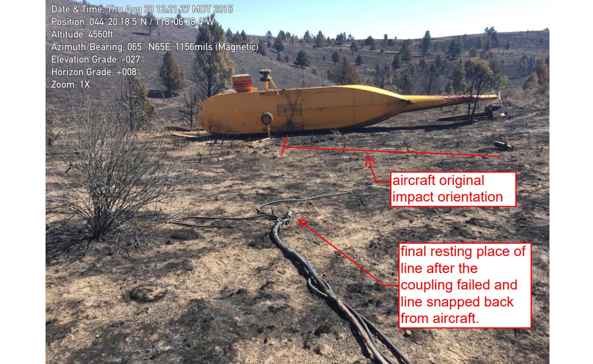 Wreckage of Croman Sikorsky S-61A N1043T (Credit: FAA via NTSB)