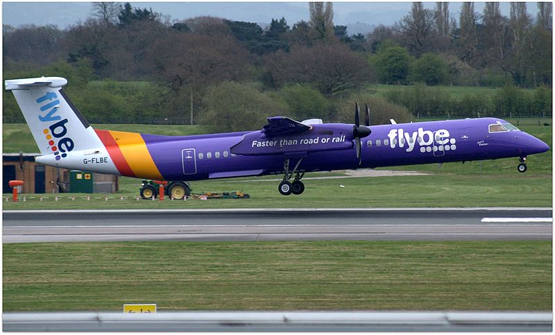 Flybe DHC-8 Dash 8 Q400 G-FLBE (Credit: Riik@mctr CC BY-SA 2.0)