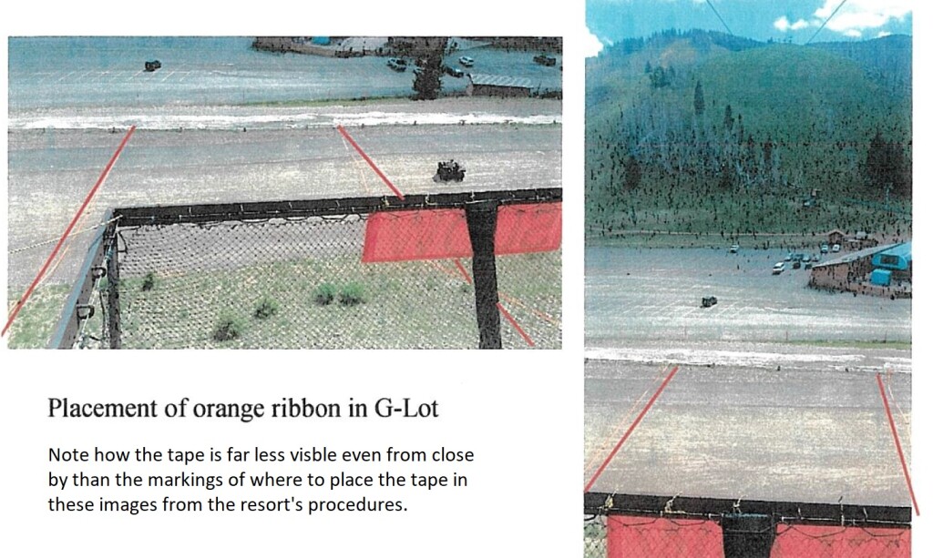 Exemplar Orange Ribbon Ski Apache Landing Site (Credit: Site Procedures via NTSB)