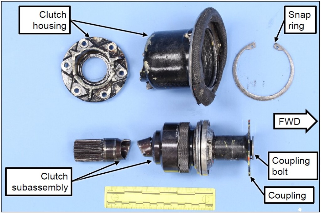 Overrunning Clutch from Hughes 369 / 500 N89ZC (Credit: NTSB Laboratory)