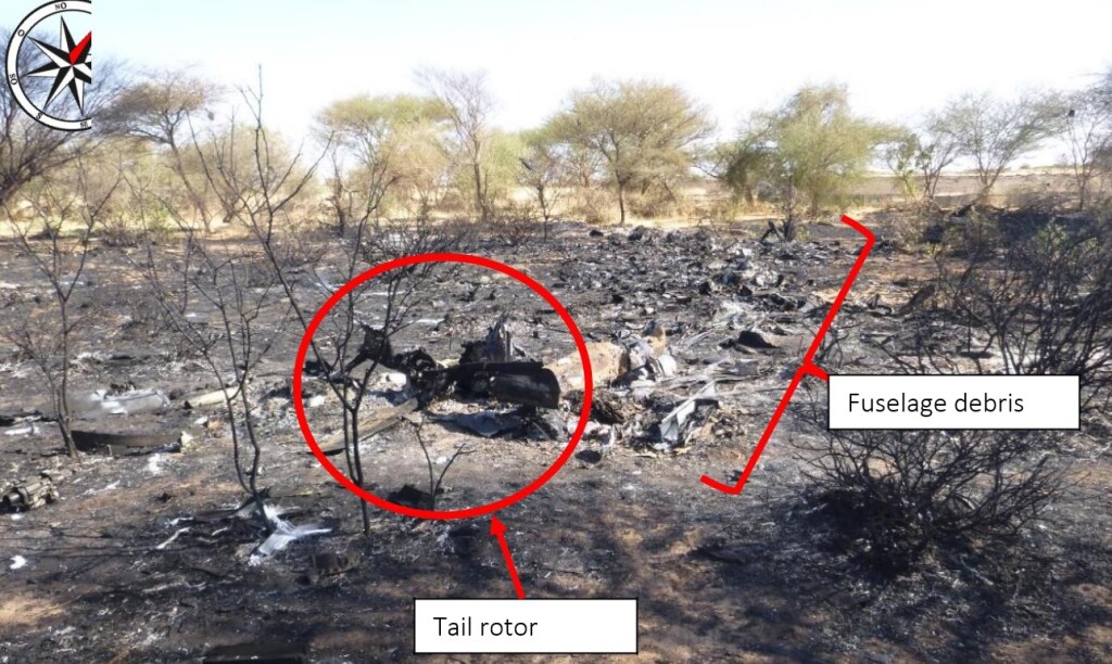 Tiger Wreckage: ALAT Cougar / Tiger MAC over Mali (Credit: BEA-E)