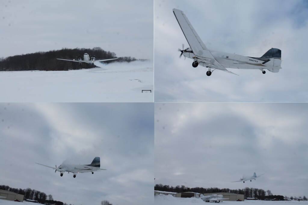 Accident Flight DC-3 TP N467KS, Kildron, OH (Credit: via NTSB)