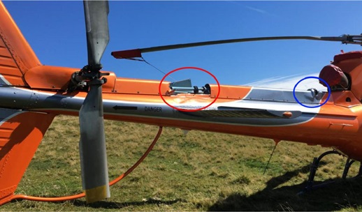 Airbus AS350B2 3A-MLC After Forced Landing (Credit: BEA)