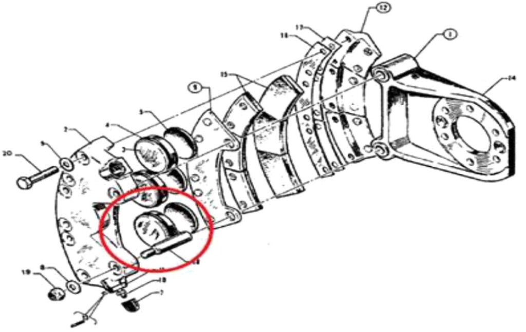 Positioning of the piston that showed leakage - Piper PA-31 PR-RCS (Credit: Piper via CNEIPA)