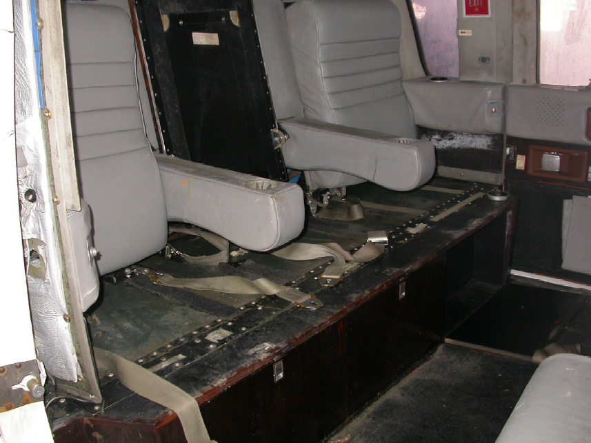 Rear (Front Facing) Cabin Seats (Credit: NTSB)