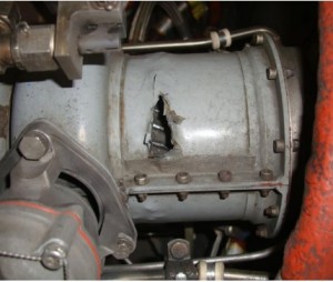 Uncontained RR M250 Compressor Failure (Credit: ASC)