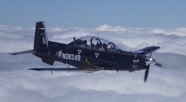 First Beechcraft T-6C Texan  II In Flight in the US (Credit: Affinity)