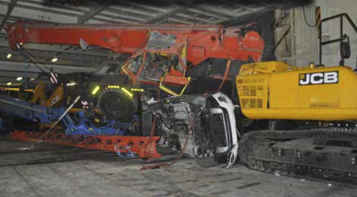MV Hoegh Osaka Deck 6 Vehicle Damage (Credit: MAIB)