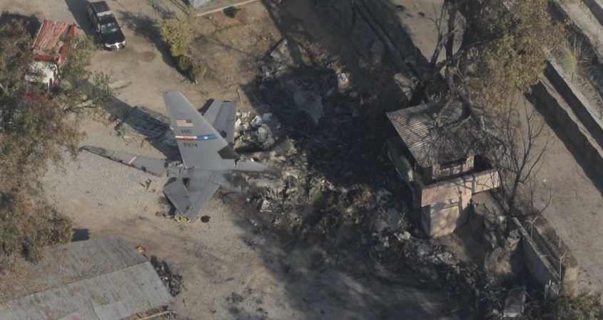 Crash Site (Credit: USAF)
