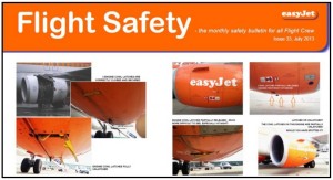 EasyJet safety promotion material