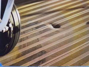 Damaged Deck of the Total Wets Franklin (Credit: Unknown via Energy Voice)