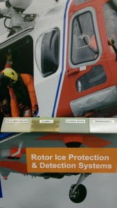 UTC Aerospace Displayed their Rotor Ice Protection System (RIPS)
