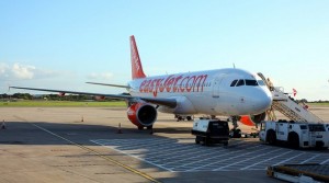 An Easyjet A320 on Stand