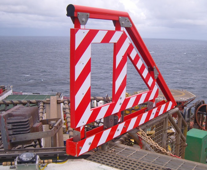 One Example of an Available GRP Hi-Viz Handrail (Credit: GRP Aberdeen)