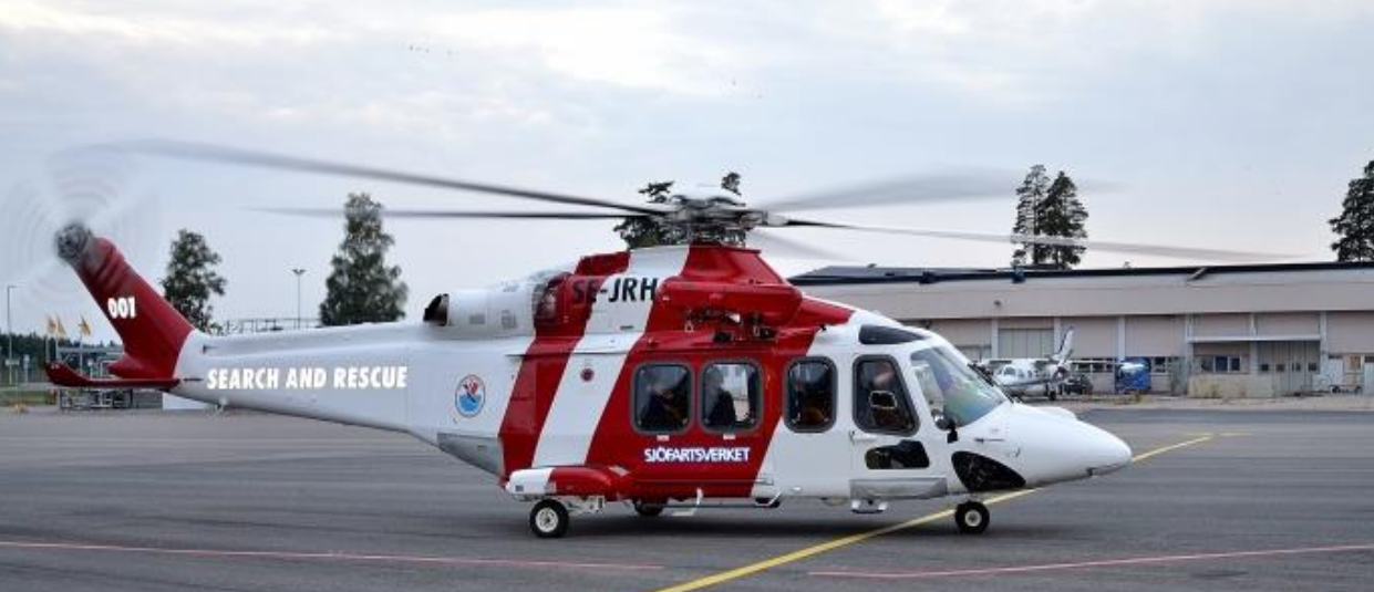 Swedish Maritime Administration Leonardo AW139 SE-JRH (Credit: SHK)