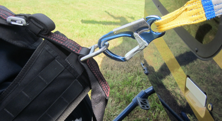 DSP Harness Secured (Credit: FAA via NTSB)