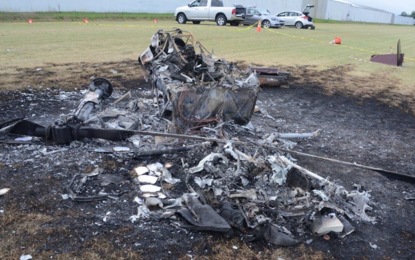 Wreckage of R44 II Raven N789MR (Credit: NTSB)