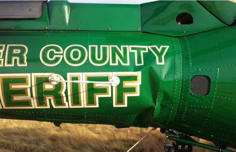 Damage to Placer County Sheriff's Dept Airbus Helicopters AS350B3 N911WL (Credit: NTSB)
