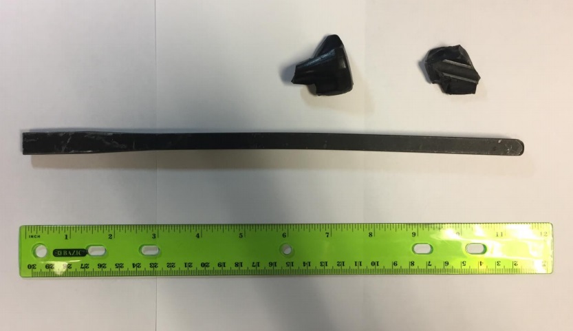 Lost Tool: Screwdriver Foreign Object Debris (FOD) Recovered from the Runway at Boise after Damaging  SA226 N158WA (Credit: NTSB)