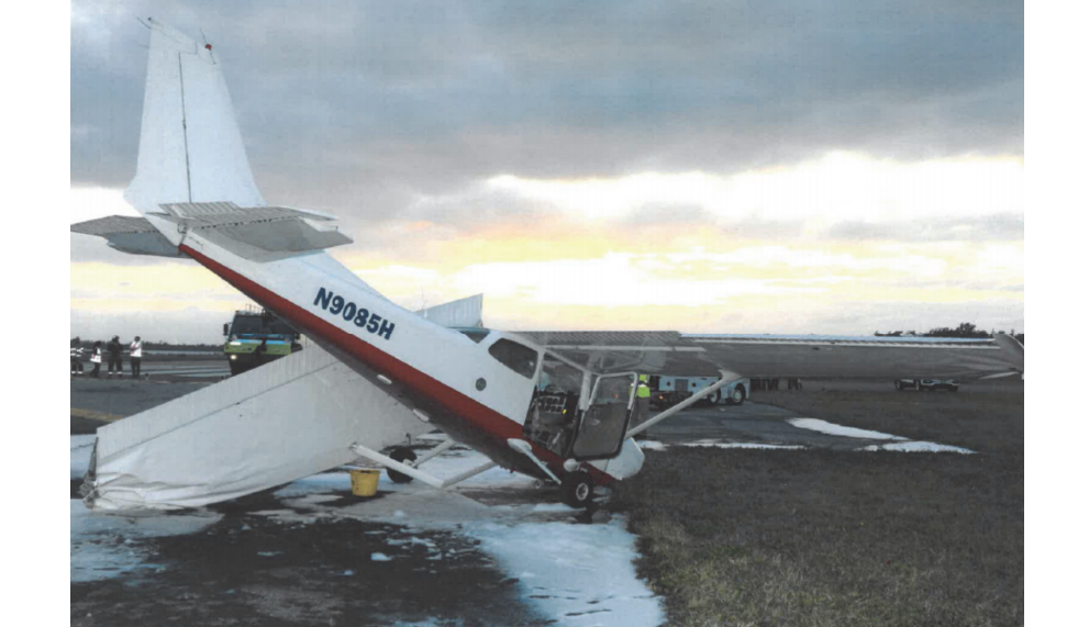 Cessna 172 N9085H Accident Bermuda (credit: AAIB)