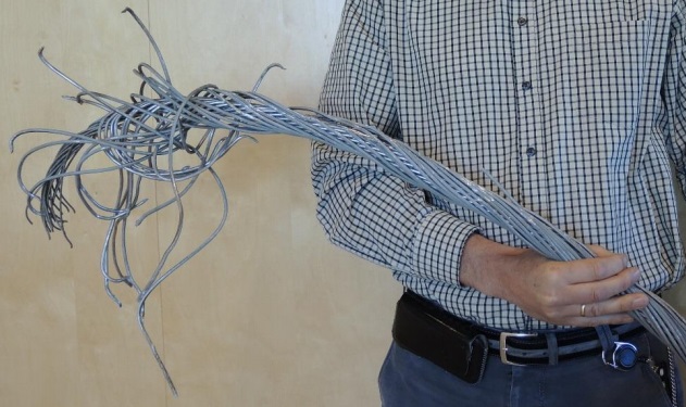 One of the severed cabled (Credit: AIBN)