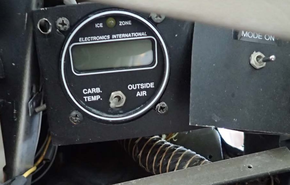 Carburettor Temperature System C152 N24515 (Credit: NTSB)