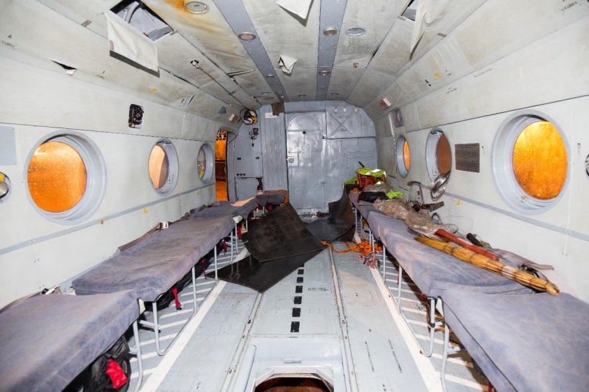 Forward Cabin of Mil Mi-8AMT RA-22312 of Convers Avia in Svalbard (Credit: Police via AIB Norway)