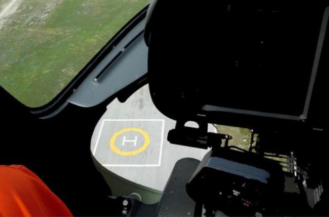 Example Take-Off Profile Image at 150 ft when the Pilot Flying is in the Left Hand Seat (Source: Leonardo AW139 RFM via SHK)