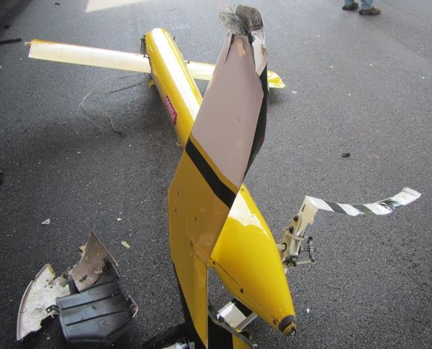 The Tail Boom of Bell 206B PT-HPG Escaped the Post-Crash Fire (Credit: CENIPA)