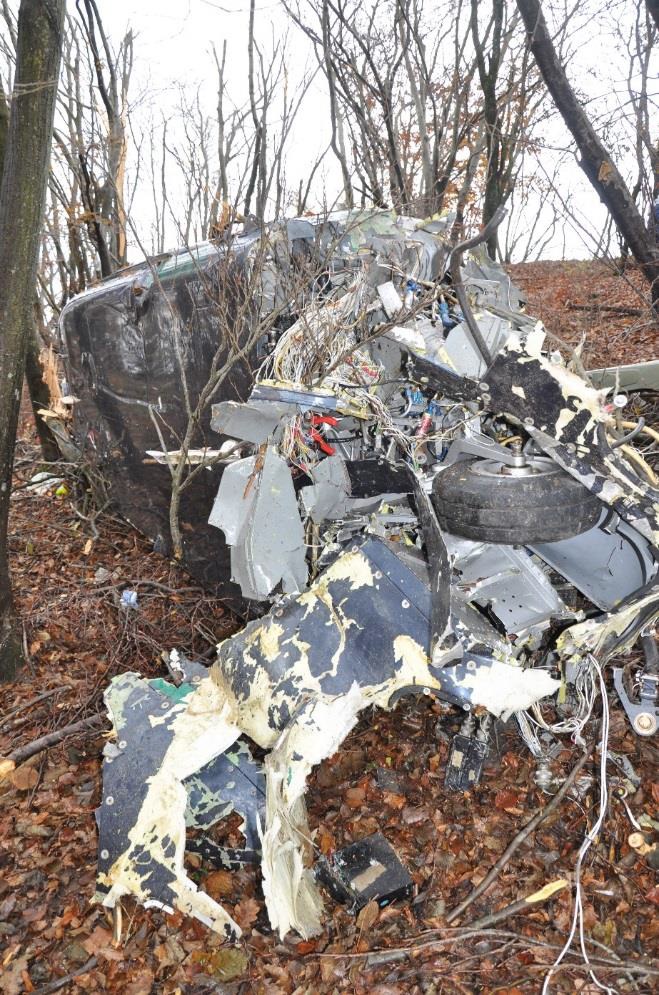 Wreckage of Agusta A109A II N109W (Credit: ANSV)