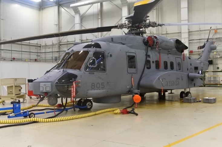 Sikorsky CH-148 (S-92) Cyclone 148805 at 12 Wing, CFB Shearwater (Credit: RCAF)