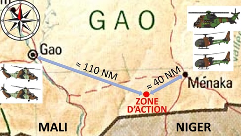 Map of Area: ALAT Cougar / Tiger MAC over Mali (Credit: BEA-E)