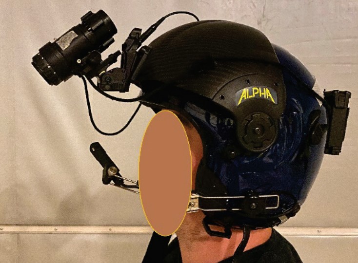NVGs in the Up Position (Credit: DAIB)