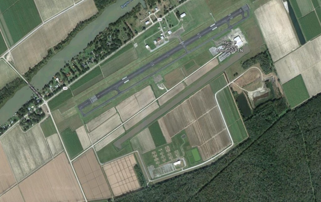 Harry P. Williams Memorial Airport (KPTN), Patterson, Louisiana (Credit: Google/USGS)