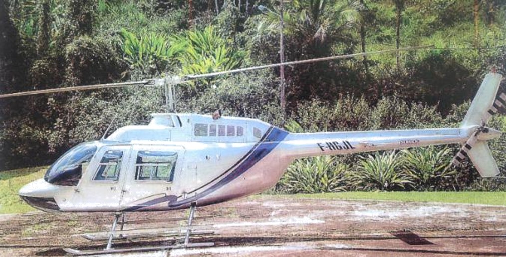 Agusta Bell 206 F-HGJL in French Guiana (Credit: via BEA)